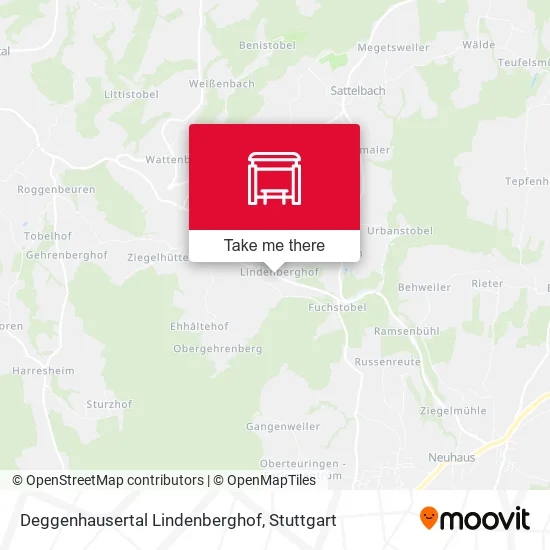 Карта Deggenhausertal Lindenberghof