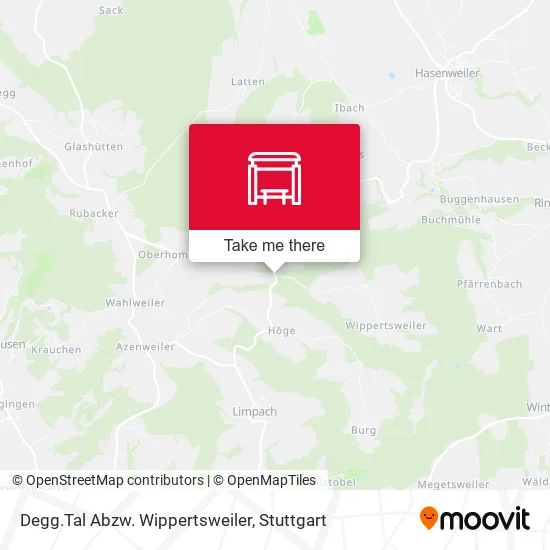 Карта Degg.Tal Abzw. Wippertsweiler