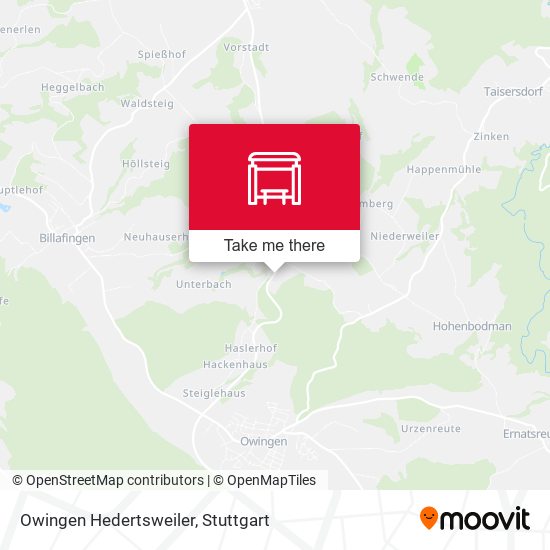 Owingen Hedertsweiler map