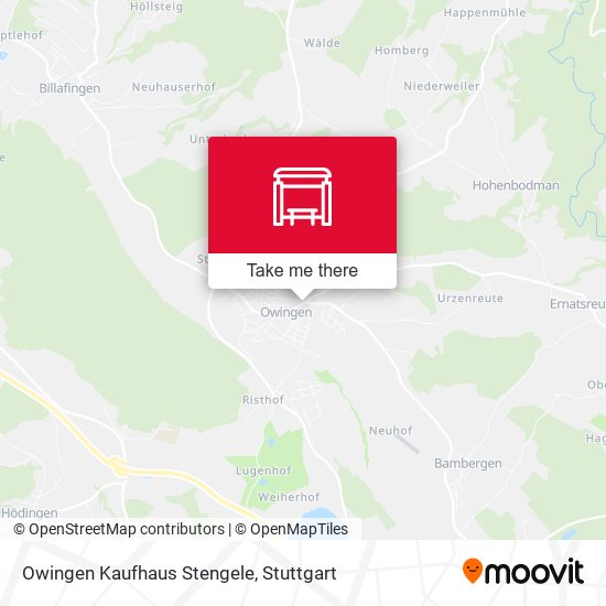 Owingen Kaufhaus Stengele map