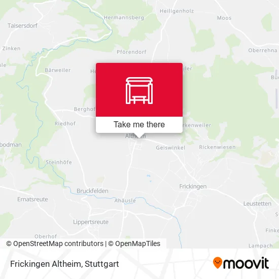Карта Frickingen Altheim