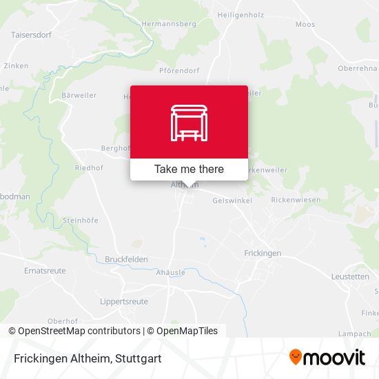 Карта Frickingen Altheim