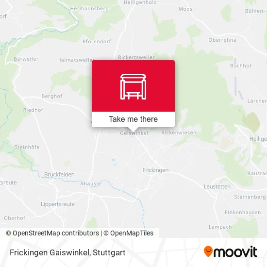 Карта Frickingen Gaiswinkel