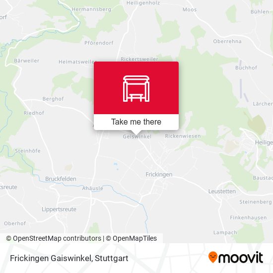 Frickingen Gaiswinkel map