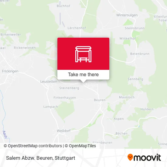 Карта Salem Abzw. Beuren