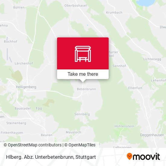 Hlberg. Abz. Unterbetenbrunn map