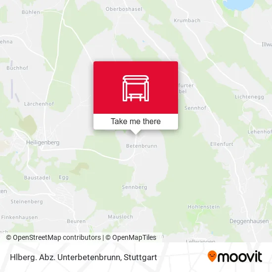 Карта Hlberg. Abz. Unterbetenbrunn