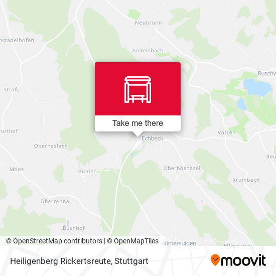 Heiligenberg Rickertsreute map