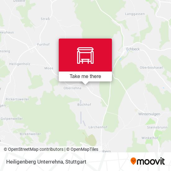Heiligenberg Unterrehna map
