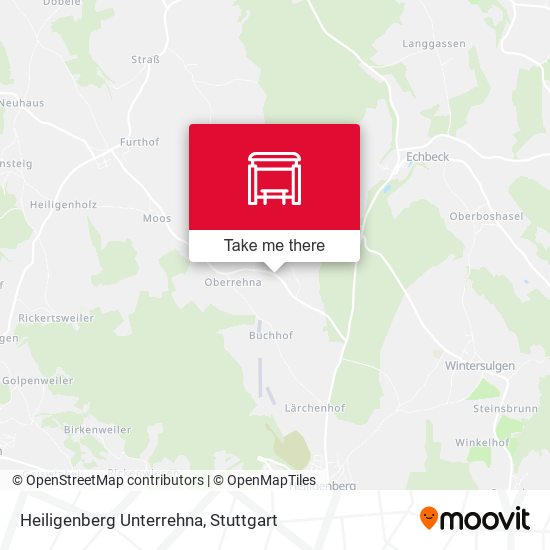 Heiligenberg Unterrehna map