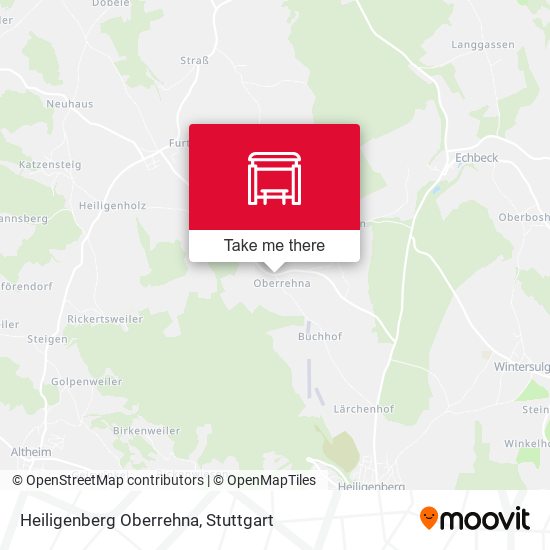 Heiligenberg Oberrehna map