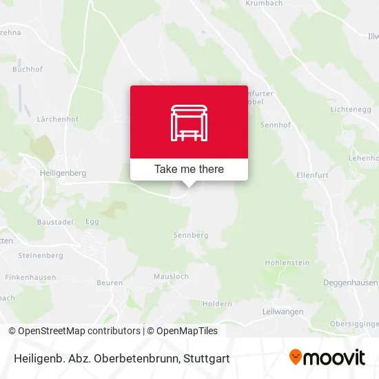 Карта Heiligenb. Abz. Oberbetenbrunn
