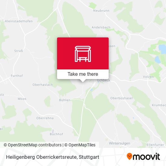 Heiligenberg Oberrickertsreute map