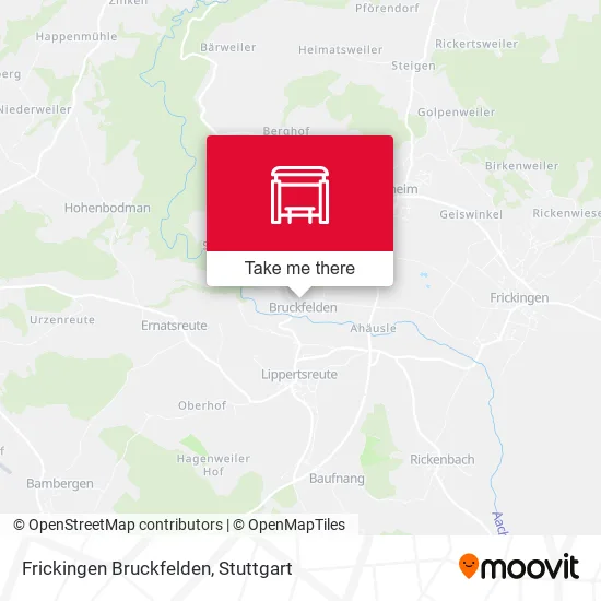 Карта Frickingen Bruckfelden