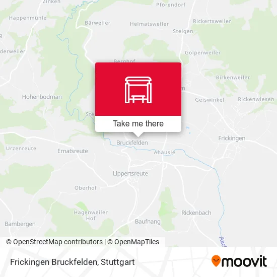 Карта Frickingen Bruckfelden