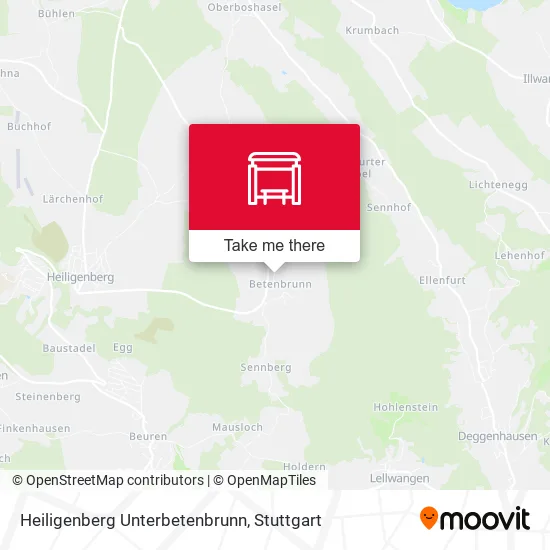 Карта Heiligenberg Unterbetenbrunn
