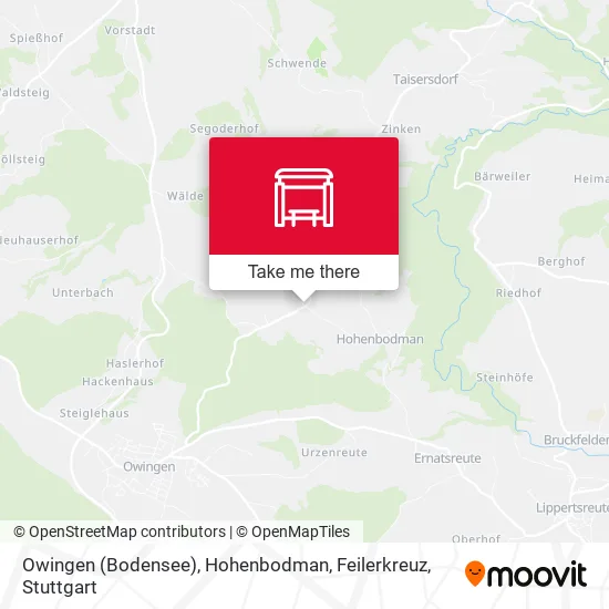 Карта Owingen (Bodensee), Hohenbodman, Feilerkreuz