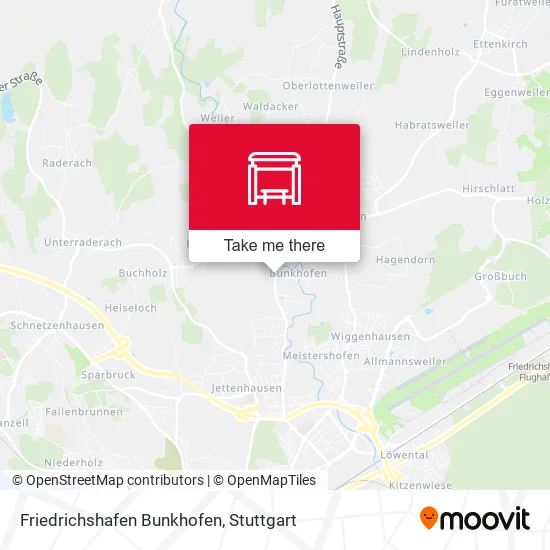 Карта Friedrichshafen Bunkhofen