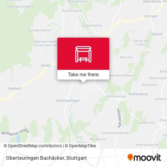 Oberteuringen Bachäcker map