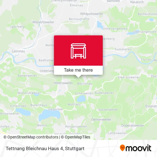 Карта Tettnang Bleichnau Haus 4