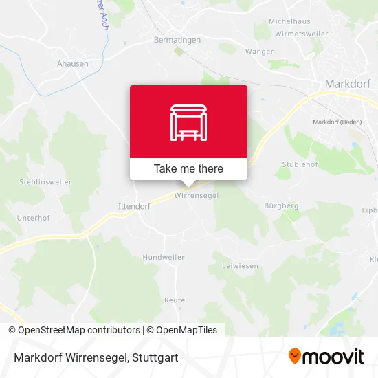 Карта Markdorf Wirrensegel