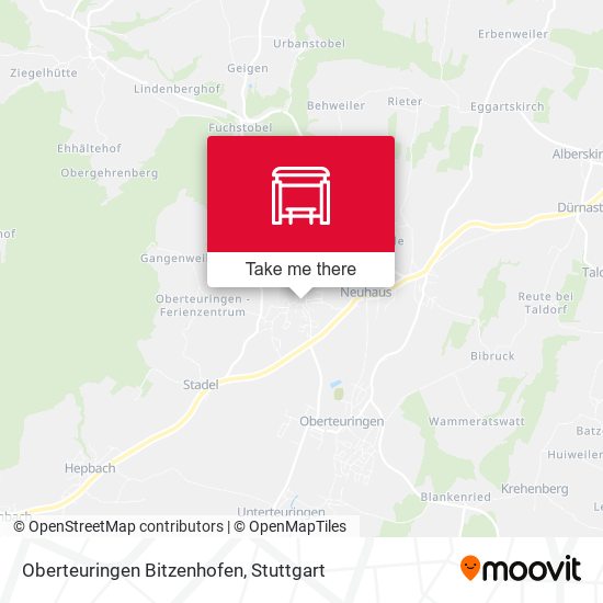 Карта Oberteuringen Bitzenhofen
