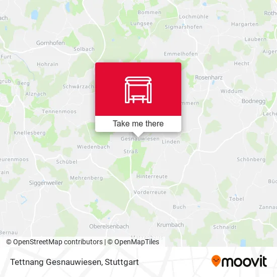 Карта Tettnang Gesnauwiesen