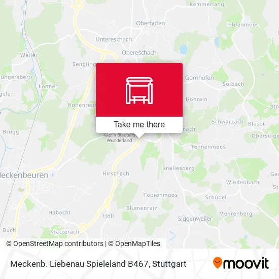 Карта Meckenb. Liebenau Spieleland B467