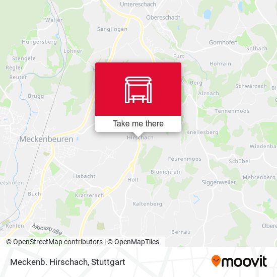 Карта Meckenb. Hirschach