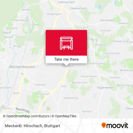 Карта Meckenb. Hirschach