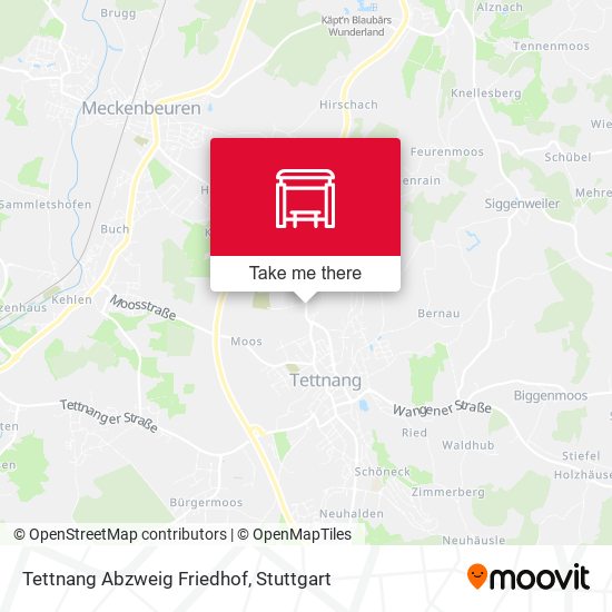 Tettnang Abzweig Friedhof map