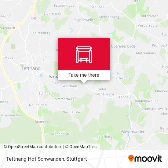 Карта Tettnang Hof Schwanden