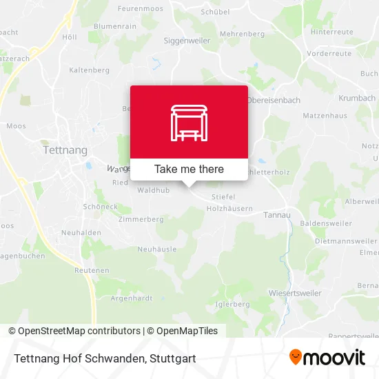 Карта Tettnang Hof Schwanden