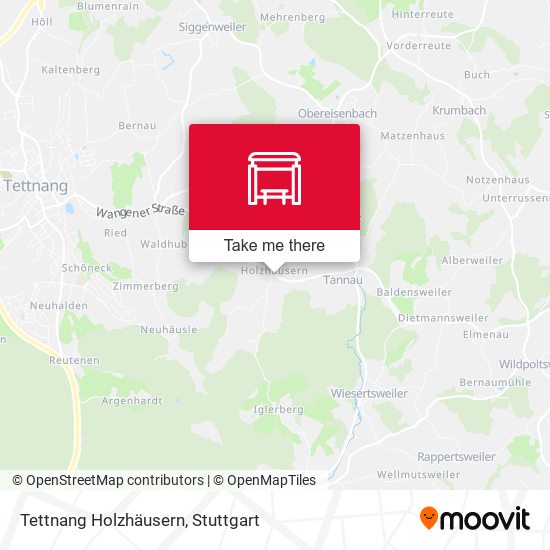 Tettnang Holzhäusern map
