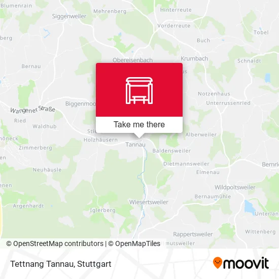 Карта Tettnang Tannau