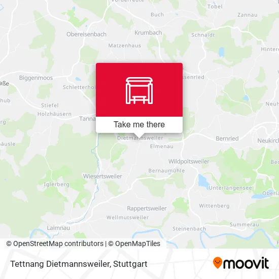 Карта Tettnang Dietmannsweiler