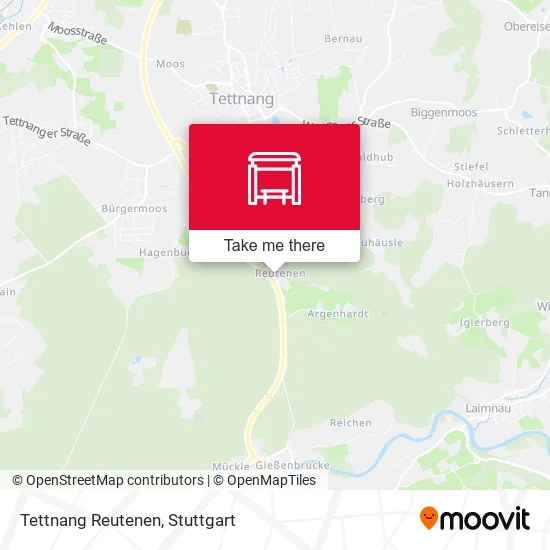 Карта Tettnang Reutenen