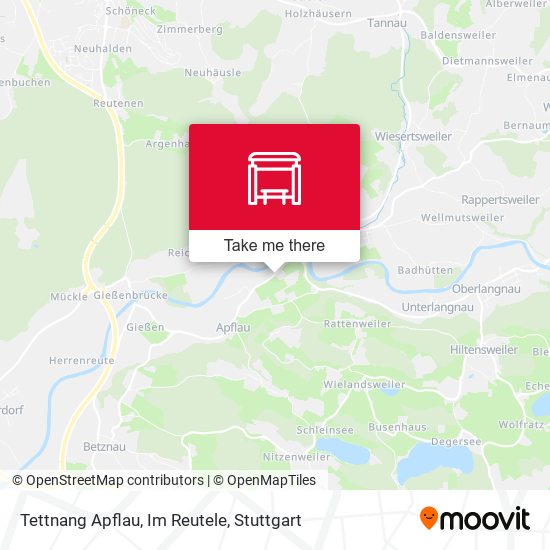 Tettnang Apflau, Im Reutele map
