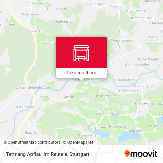 Карта Tettnang Apflau, Im Reutele