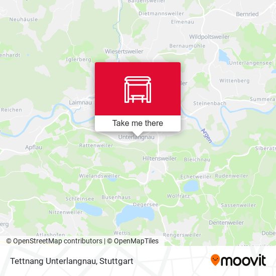 Карта Tettnang Unterlangnau