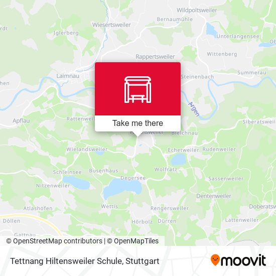 Карта Tettnang Hiltensweiler Schule