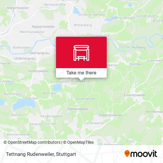 Карта Tettnang Rudenweiler