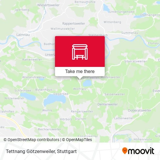 Карта Tettnang Götzenweiler