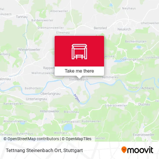 Карта Tettnang Steinenbach Ort
