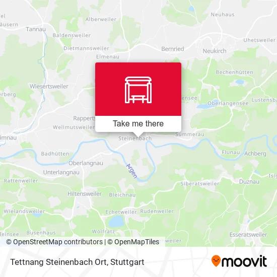 Карта Tettnang Steinenbach Ort
