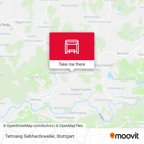 Карта Tettnang Gebhardsweiler