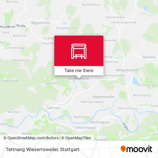 Карта Tettnang Wiesertsweiler