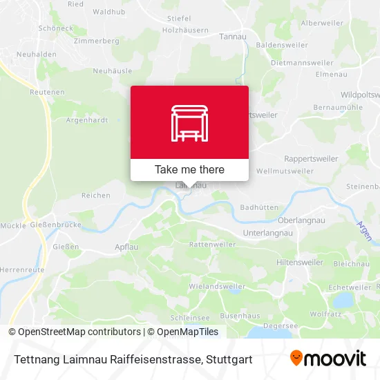 Карта Tettnang Laimnau Raiffeisenstrasse