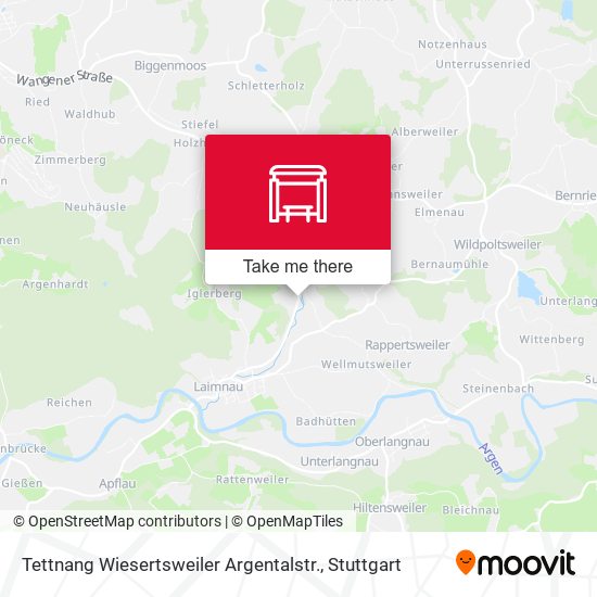 Tettnang Wiesertsweiler Argentalstr. map