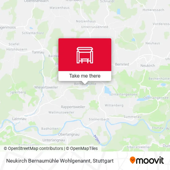 Карта Neukirch Bernaumühle  Wohlgenannt